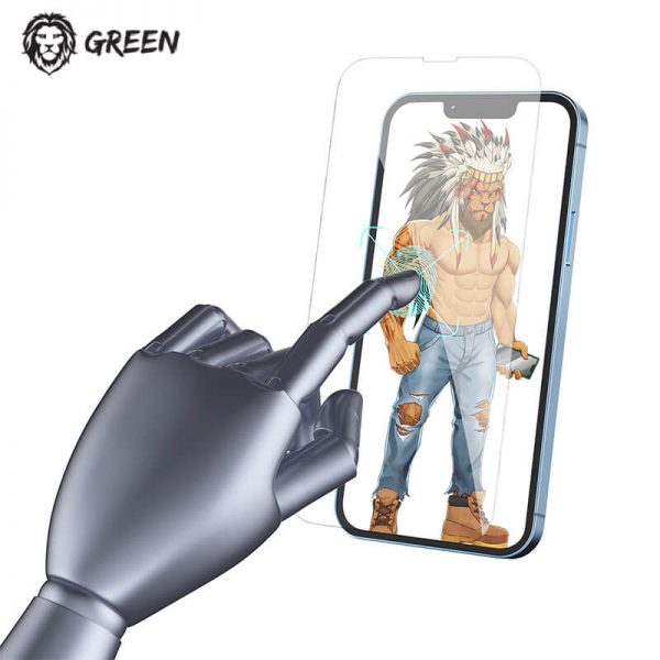 گلس تمام صفحه iPhone 13 Pro گرین Green Lion Clear Plus Full Transparent Glass