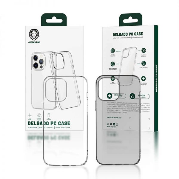 قاب شفاف گرین Green Lion Delgado PC Case for iPhone 13 Pro Max