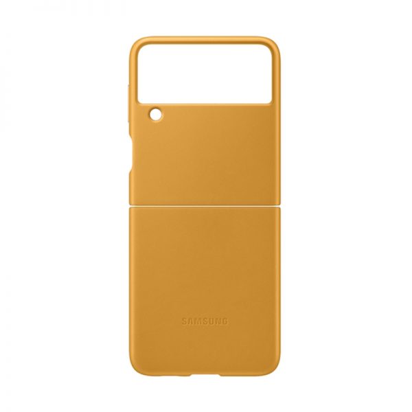 قاب چرمی اصلی سامسونگ زد فلیپ ۳ Samsung Galaxy Z Flip3 5G Leather Cover