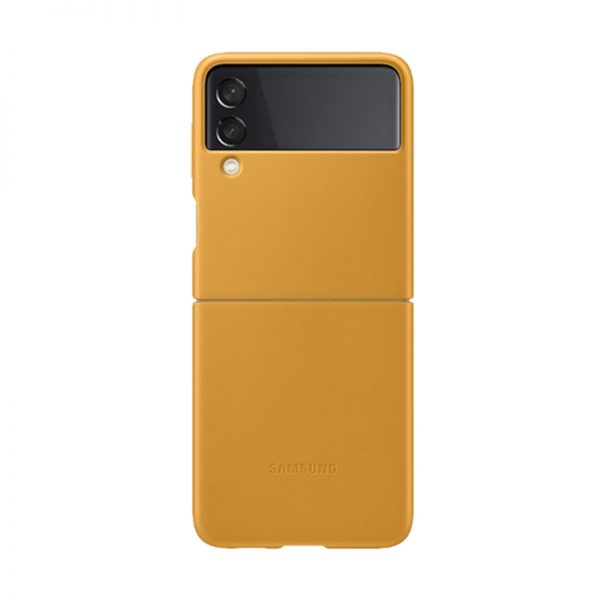 قاب چرمی اصلی سامسونگ زد فلیپ ۳ Samsung Galaxy Z Flip3 5G Leather Cover