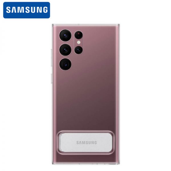 قاب استند اصلی سامسونگ Samsung Galaxy S22 Ultra 5G Clear Standing Cover