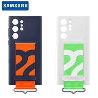 قاب سیلیکونی با بند اصلی سامسونگ Samsung Galaxy S22 Ultra 5G Silicone Cover with Strap