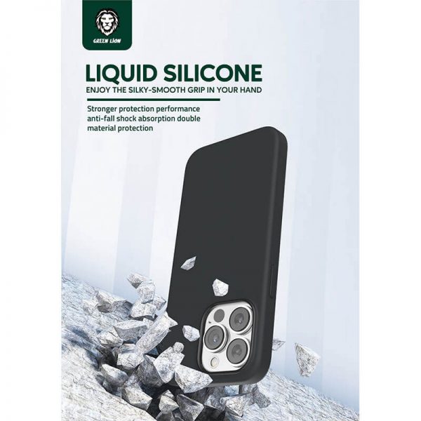 قاب سیلیکونی گرین لاین Green Lion Liquid Silicone Case for iPhone 13 Pro Max