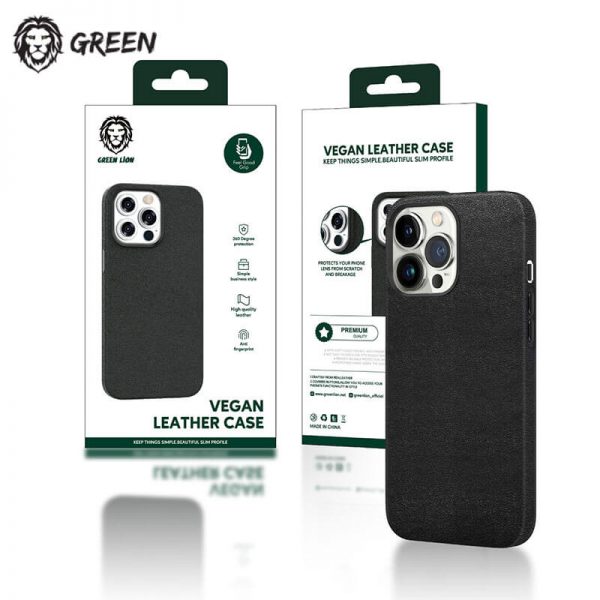قاب چرمی گرین لاین Green Lion Vegan Leather iPhone 13 Pro Max