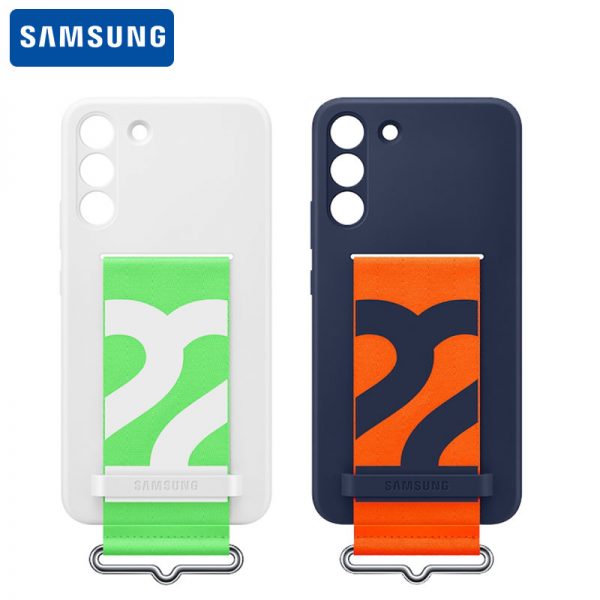 قاب سیلیکونی با بند اصلی سامسونگ Samsung Galaxy S22 Plus Silicone Cover with Strap