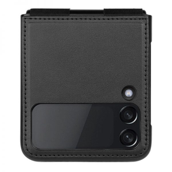 کیف چرمی Z Flip 3 5G نیلکین Nillkin Qin Pro Plain Leather + Cloth case
