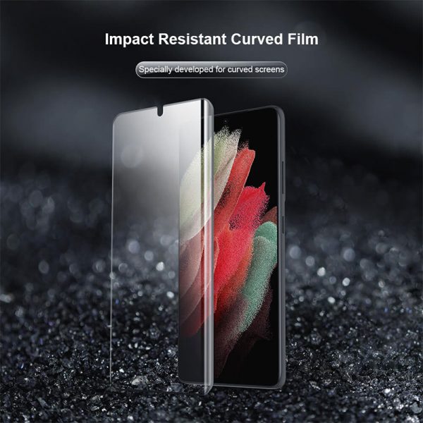 نانو گلس نیلکین سامسونگ S21 Ultra مدل Nillkin Impact Resistant Curved Film