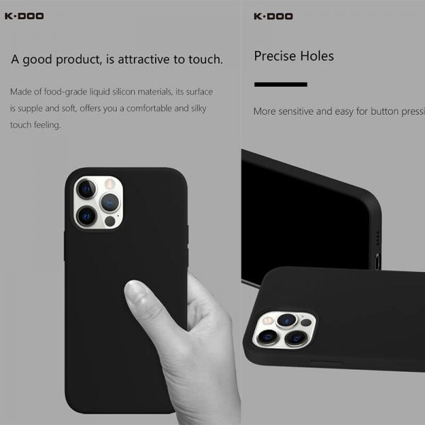 قاب کی دوو سیلیکونی iPhone 13 Pro Max برند KDoo مدل ICOAT