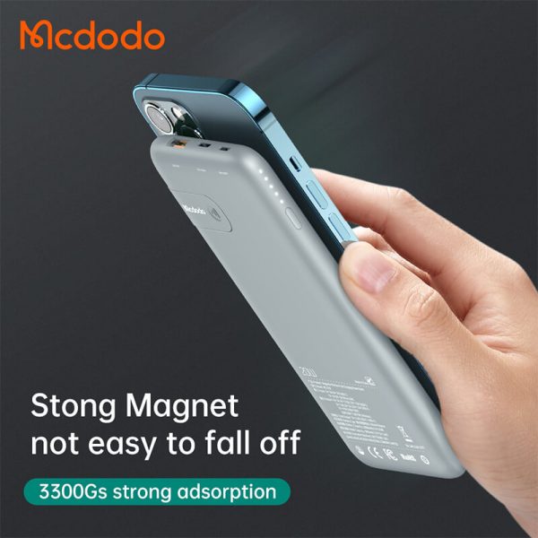 پاوربانک مگ سیف مک دودو ۱۰۰۰۰ میلی آمپر ساعت Mcdodo mc-5590 3in1 Magnetic Wireless Charger