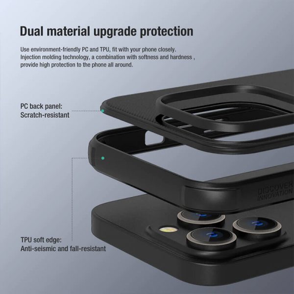 قاب محافظ نیلکین iPhone 14 Pro Max مدل Nillkin Super Frosted Shield Pro