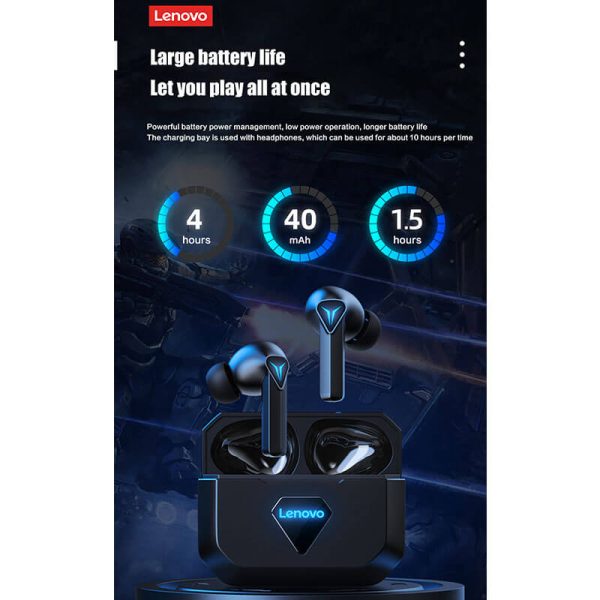هندزفری بلوتوث لنوو گیمینگ Lenovo GM6 TWS bluetooth Gaming