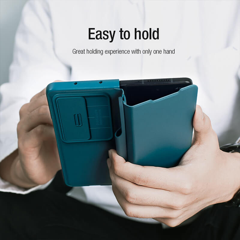 کیف چرمی نیلکین Samsung Galaxy Z Fold 4 مدل Nillkin Qin Pro Leather Case
