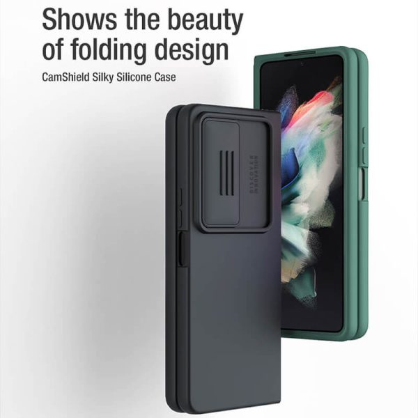 قاب سیلیکونی Samsung Z Fold 4 5G نیلکین Nillkin CamShield Silky silicone case