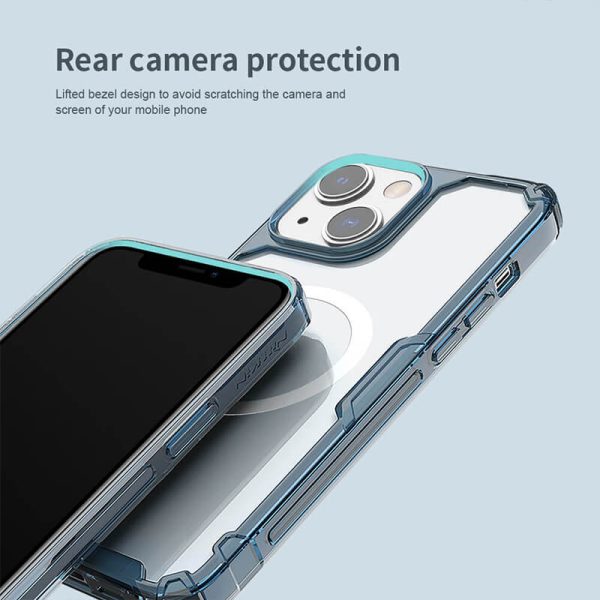 قاب نیلکین آیفون 14 مکس قابلیت شارژر با مگ سیف Nillkin TPU Pro Magnetic Case iPhone 14 Max
