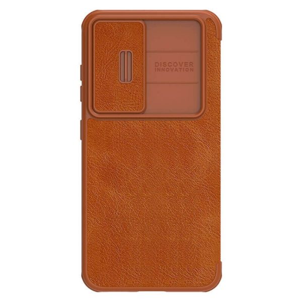 کیف چرمی نیلکین S23 Plus مدل Nillkin Qin Pro Leather Case
