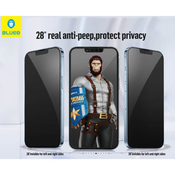 گلس حریم شخصی آیفون 14 پرو مکس Glass Full Blueo Privacy Anti-PEEP Apple iPhone 14 Pro Max