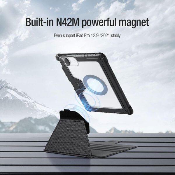 کیف آیپد Apple iPad 12.9 2022/2021/2020 نیلکین مدل Nillkin Bumper Snapsafe Magnetic