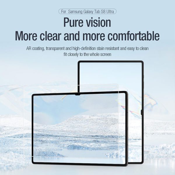 محافظ صفحه نمایش Samsung Tab S8 Ultra نیلکین مدل Nillkin Pure AR Film