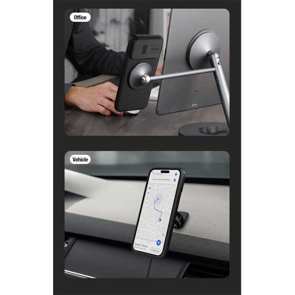 قاب نیلکین iPhone 15 Pro Max با قابلیت شارژ مگ سیف Nillkin CamShield Pro Magnetic Case
