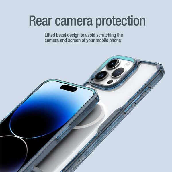 قاب نیلکین آیفون 15 پرو مکس قابلیت شارژر با مگ سیف Nillkin TPU Pro Magnetic Case iPhone 15 Pro Max